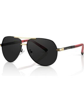 XXL Aviator Sunglasses for Large Heads, Extra Large Fit, Big & Tall + Free Case